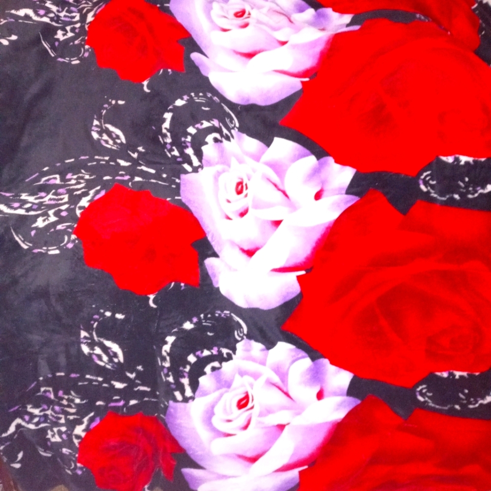 3D Rose blanket king size